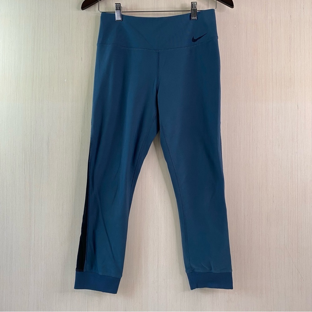 Nike Women’s Dri-Fit Athletic Joggers Yoga Performance Leggings Blue Small